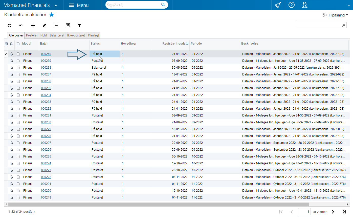 Vejledning - Kladdetransaktion kunne ikke frigives 002